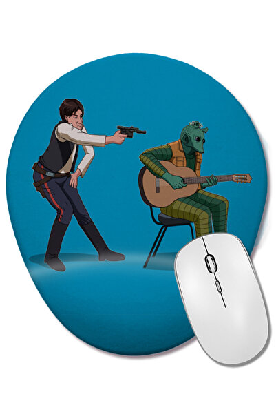 BASKI DÜNYASI Star Wars Este mouse pad oval Han Solo cu suport pentru încheie...