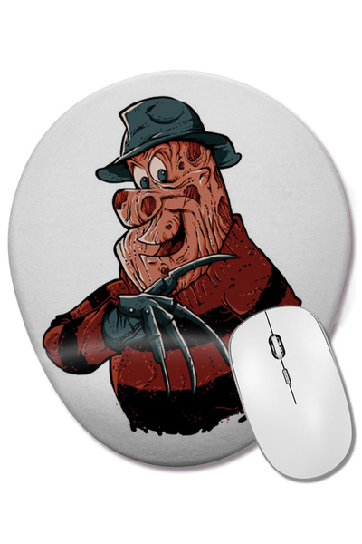 BASKI DÜNYASI Mouse Pad oval Freddy Flintstone cu suport pentru încheietura mâinii