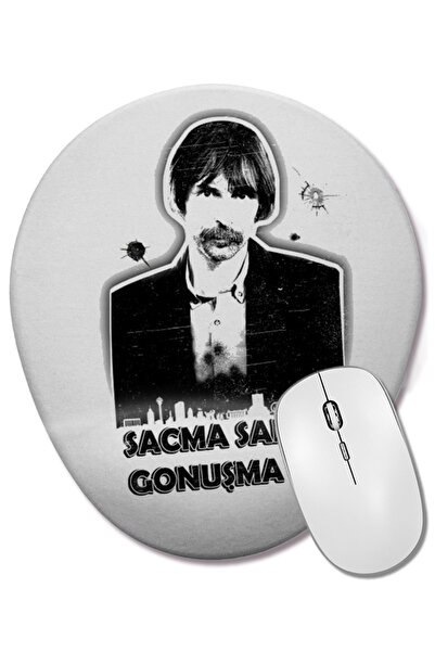 BASKI DÜNYASI Mouse Pad oval Behzat Ç cu suport pentru încheietura mâinii