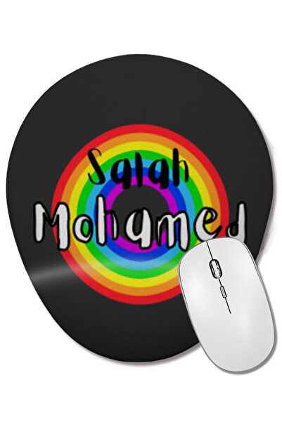 BASKI DÜNYASI Mouse Pad oval cu suport pentru încheietura mâinii, Mohamed Salah Merch