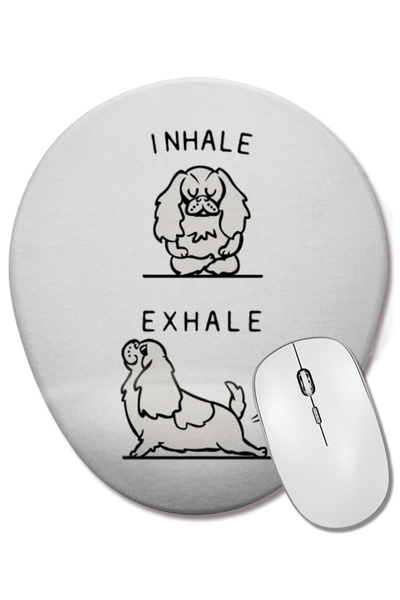 BASKI DÜNYASI Вдишване Издишване Кавалер Кинг Чарлз Спаниел Йога Подложка за ...