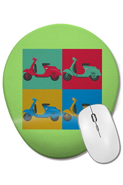 BASKI DÜNYASI Rally Vespa Bajaj Vintage Lambretta Vespa 46 Slim 01 Mouse Pad ...