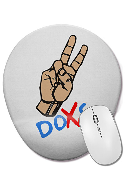 BASKI DÜNYASI Mouse Pad oval Doxs cu suport pentru încheietura mâinii