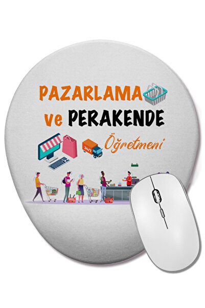 BASKI DÜNYASI Mouse Pad oval cu suport pentru încheietura mâinii pentru profe...