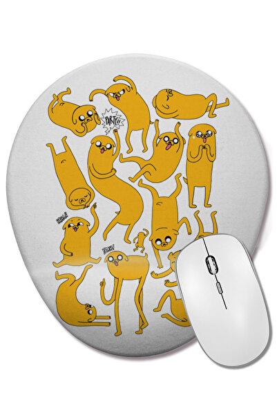 BASKI DÜNYASI Jake Jake Jake Adventure Time Mouse Pad oval cu suport pentru î...
