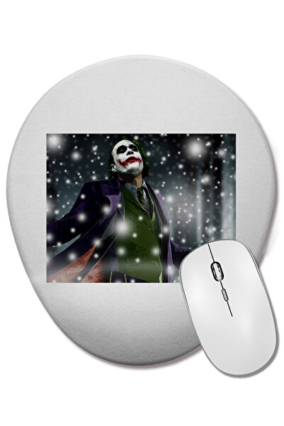 BASKI DÜNYASI Mouse Pad oval Joker 011 cu suport pentru încheietura mâinii