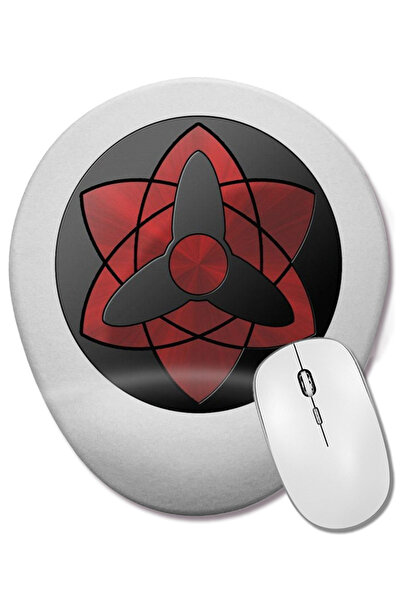 BASKI DÜNYASI Mouse Pad oval Eternal Mangekyou cu suport pentru încheietura mâinii