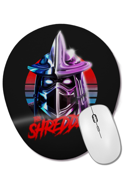 BASKI DÜNYASI Tortoile Ninja The Shredder Mouse Pad oval cu suport pentru încheietura mâinii