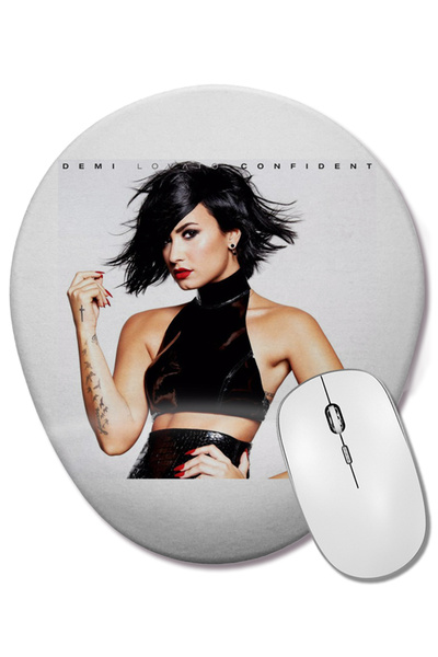 BASKI DÜNYASI Demi Lovato Confident Οβάλ ποντίκι με υποστήριξη καρπού