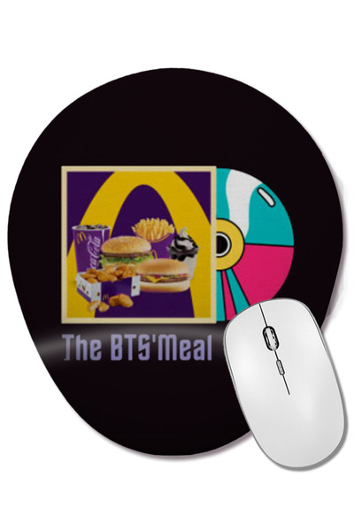 BASKI DÜNYASI Mouse Pad oval cu suport pentru încheietura mâinii, cadou BTS M...