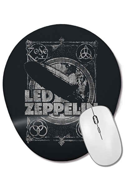 BASKI DÜNYASI Mouse Pad oval Led Zeppelin cu suport pentru încheietura mâinii