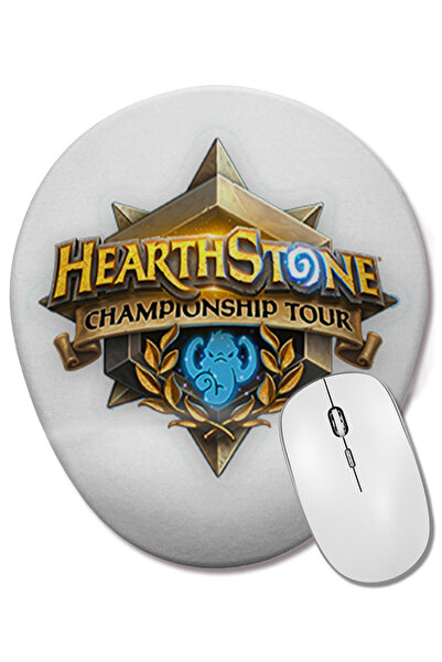 BASKI DÜNYASI Mouse Pad oval Hearthstone cu suport pentru încheietura mâinii