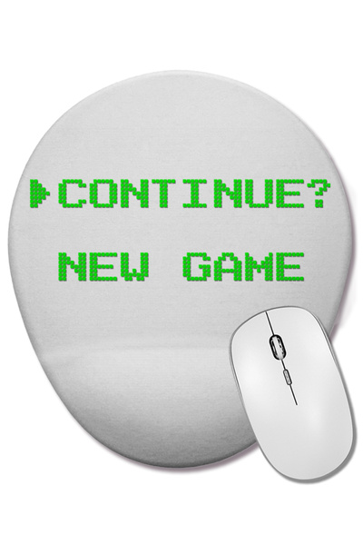 BASKI DÜNYASI Mouse Pad oval pentru gamer cu suport pentru încheietura mâinii