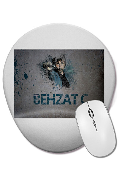 BASKI DÜNYASI Mouse Pad oval Behzat Ç 03 cu suport pentru încheietura mâinii
