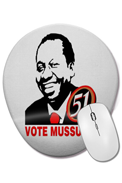 BASKI DÜNYASI Mouse Pad oval Vote Mussum cu suport pentru încheietura mâinii