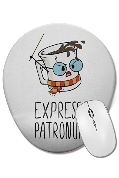 BASKI DÜNYASI Επιτραπέζιο ποντίκι Expresso Patronum Oval με στήριγμα καρπού