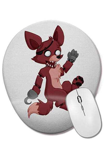 BASKI DÜNYASI Mouse Pad oval Foxy The Pirate cu suport pentru încheietura mâinii