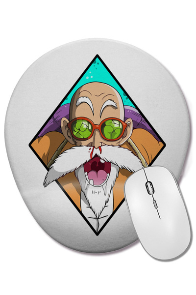 BASKI DÜNYASI Овална подложка за мишка с опора за китката Muten Roshi