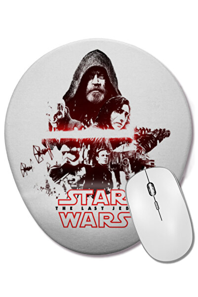 BASKI DÜNYASI Mouse Pad oval Star Wars cu suport pentru încheietura mâinii
