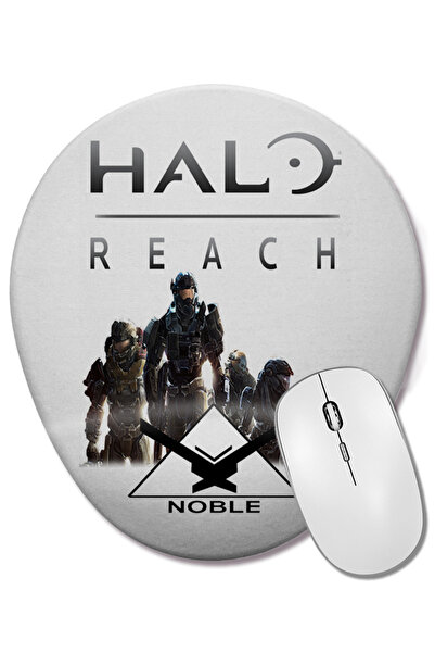 BASKI DÜNYASI Halo Reach овална подложка за мишка с опора за китката