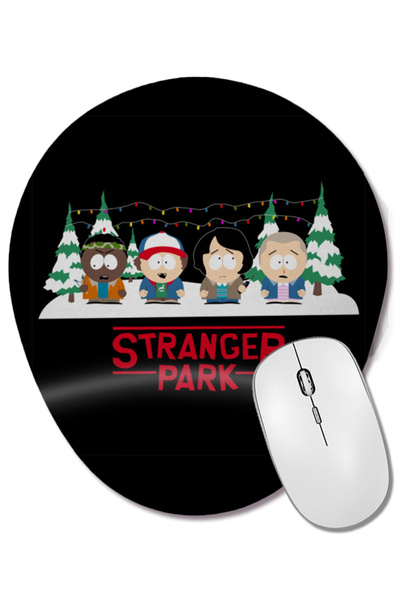 BASKI DÜNYASI لوحة ماوس بيضاوية مدعمة للمعصم من Stranger Things Stranger Park