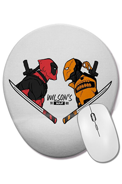 BASKI DÜNYASI Mouse Pad oval Wilson's War cu suport pentru încheietura mâinii