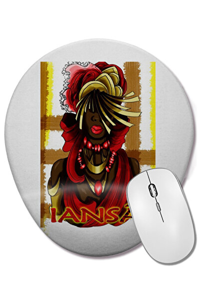 BASKI DÜNYASI Mouse Pad oval Orixas İansa cu suport pentru încheietura mâinii