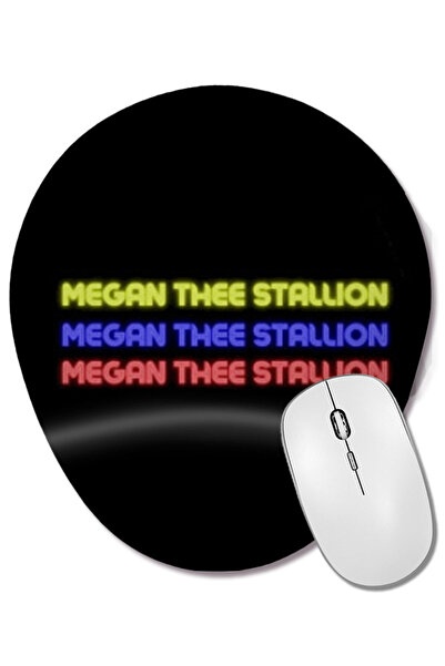 BASKI DÜNYASI Mouse Pad oval Megan Thee Stallion cu suport pentru încheietura...