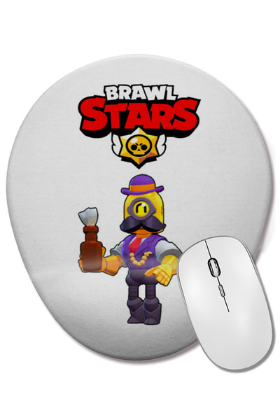 BASKI DÜNYASI Gold Barley Brawl Stars Mouse Pad oval cu suport pentru încheietura mâinii