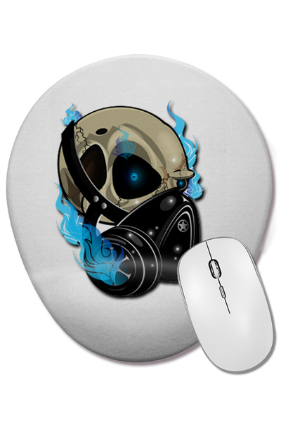 BASKI DÜNYASI Mouse Pad oval cu suport pentru încheietura mâinii Toxic