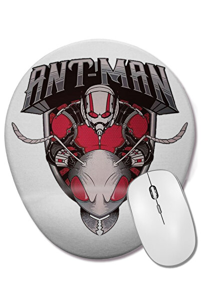 BASKI DÜNYASI Attack Ant Man Mouse Pad oval cu suport pentru încheietura mâinii