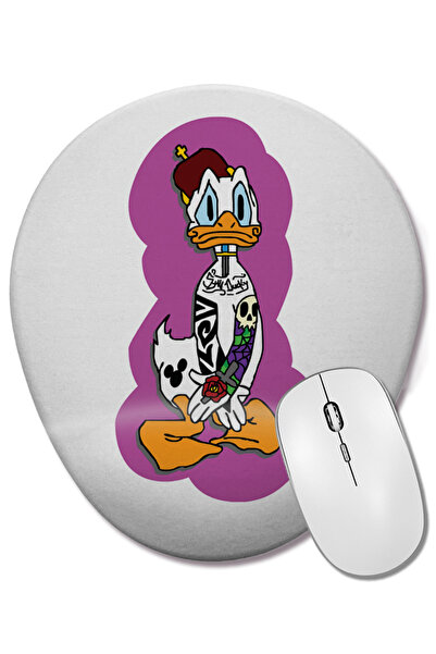 BASKI DÜNYASI Mouse Pad oval Nakedonald cu suport pentru încheietura mâinii