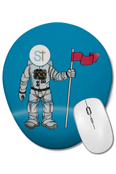 BASKI DÜNYASI Seelos Therapeutics Inc Stock SEEL Mouse Pad oval cu suport pentru încheietura mâinii