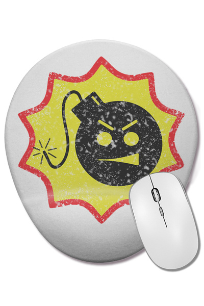 BASKI DÜNYASI Mouse Pad oval Bom Bom Bomb Serious Sam cu logo-ul Bomb și supo...