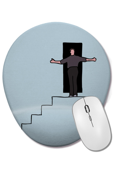 BASKI DÜNYASI The Truman Show 01 Mouse Pad oval cu suport pentru încheietura ...