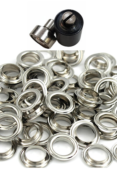 hodbehod 2cm Büyük Boy Branda Kenarı Kuş Gözü 500 TAKIM + Üstten Tutmalı Kalı...