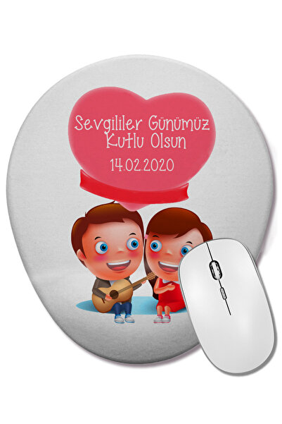 BASKI DÜNYASI Δώρο για την Ημέρα του Αγίου Βαλεντίνου 073 Οβάλ ποντίκι με υπο...