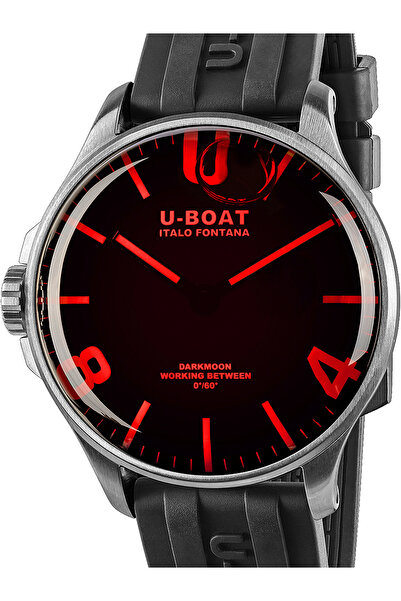 U-BOAT 8465/B Σκούρο Κόκκινο SS 44mm 5ATM