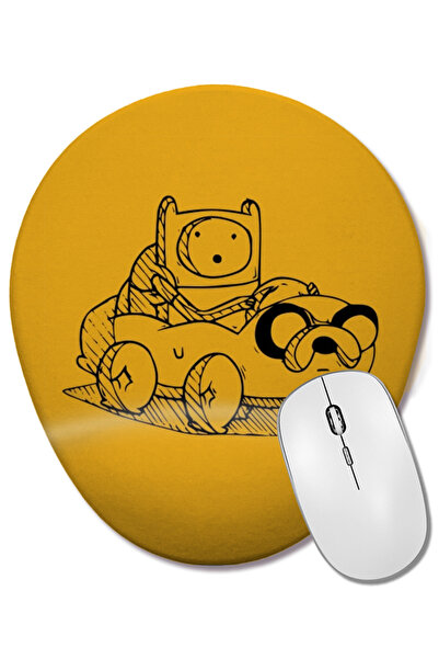 BASKI DÜNYASI Οβάλ ποντίκι με υποστήριξη καρπού Adventure Time Jake Mobile