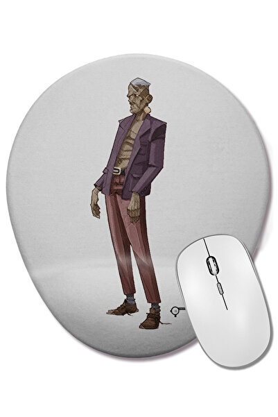 BASKI DÜNYASI Mouse Pad oval cu suport pentru încheietura mâinii Frank