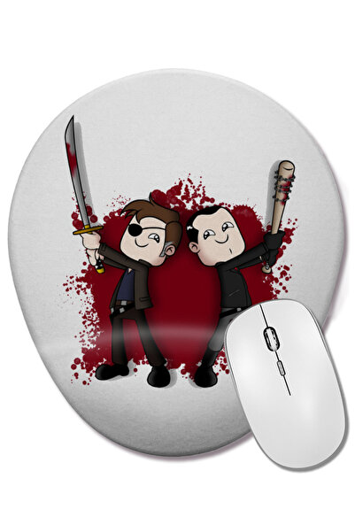 BASKI DÜNYASI Ο Νέγκαν και ο Γενέρατος οπλισμένοι με οβάλ ποντίκι με υποστήρι...