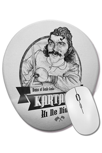 BASKI DÜNYASI Mouse Pad oval cu suport pentru încheietura mâinii Brother Shar...