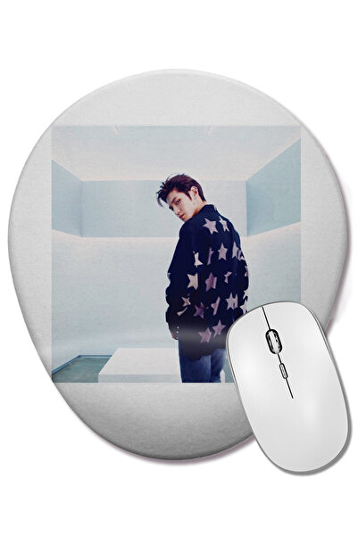 BASKI DÜNYASI Mouse Pad oval NCT 2020 Taeyong 02 cu suport pentru încheietura...