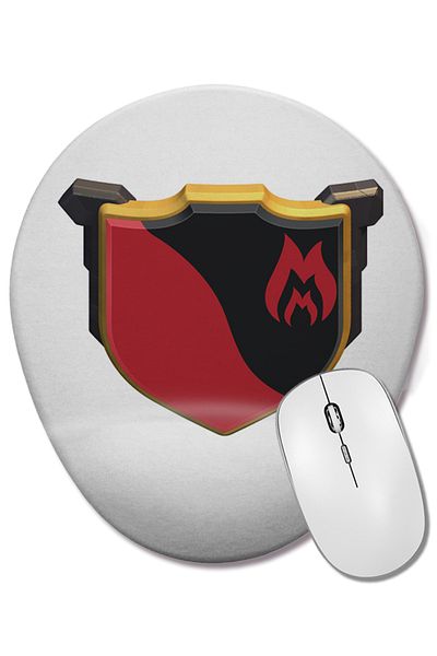 BASKI DÜNYASI Clash of Clans Clan Logo Oval Mouse Pad with Wrist Support