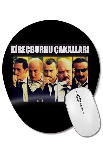BASKI DÜNYASI Mouse Pad oval Leyla și Mecnun Kireçburnu Çakallalar cu suport ...
