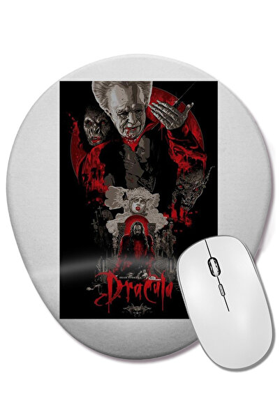 BASKI DÜNYASI Mouse Pad oval Dracula cu suport pentru încheietura mâinii