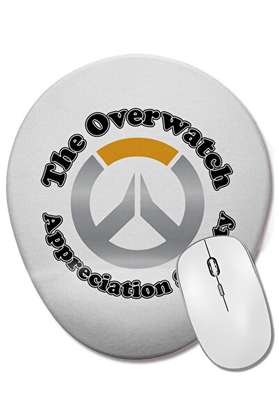 BASKI DÜNYASI Mouse Pad oval cu suport pentru încheietura mâinii Overwatch Ap...