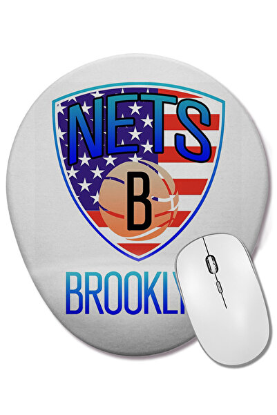 BASKI DÜNYASI Mouse Pad oval Brooklyn City cu suport pentru încheietura mâinii