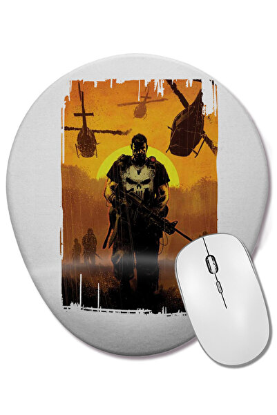 BASKI DÜNYASI Punisher 2 Οβάλ ποντίκι με υποστήριξη καρπού