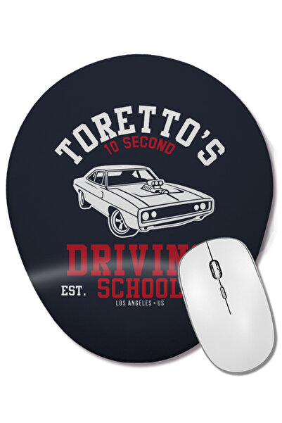 BASKI DÜNYASI Fast And the Furious Torettos Driving School Mouse Pad oval cu ...